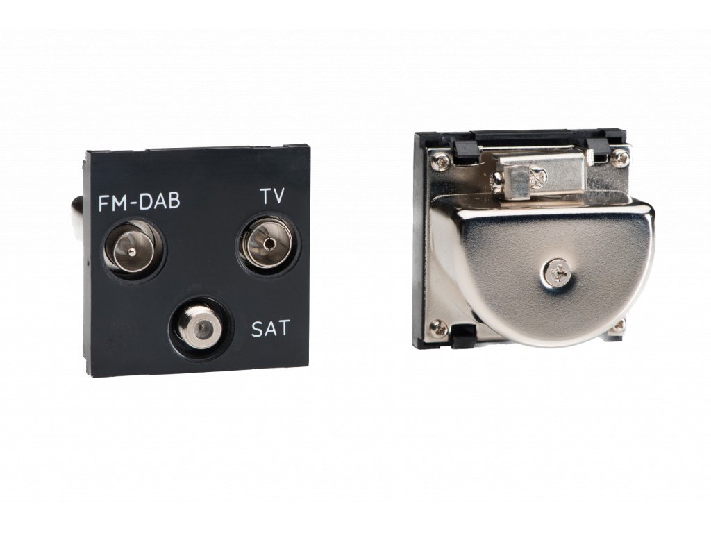 Triplex Module TV/Sat/FM (+DAB) (2 Datagrd Spaces) (Barva Bílá)