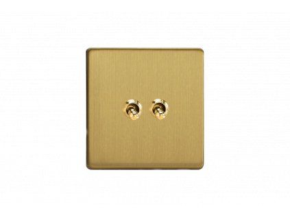 978 packovy vypinac varilight toggle schodistovy 2 modulovy 10a brousena mosaz screwless eu